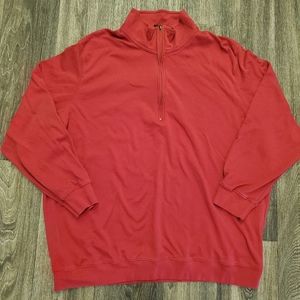 King Size Mens Long Sleeve 1/4 Zip Shirt Jacket